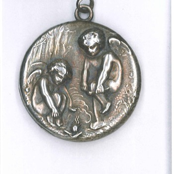 Antique Silver Locket (Mourning)