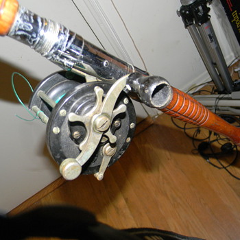 antique fishing pole