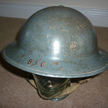 WW11 British Civilian Factory Guard steel helmet - Military and Wartime