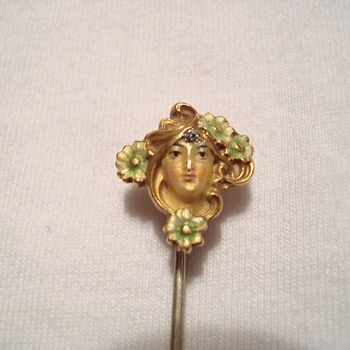 Art Nouveau Stick Pin - Fine Jewelry