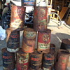 old rusted tin cans 
