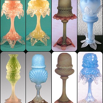 Fairy Lamp stands - Art Glass