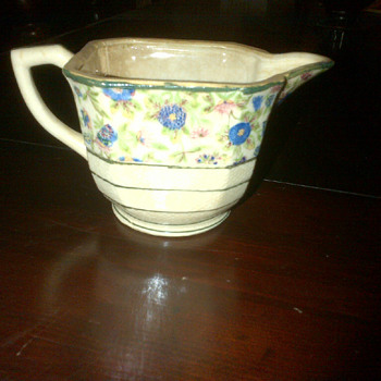 Hand painted pitcher