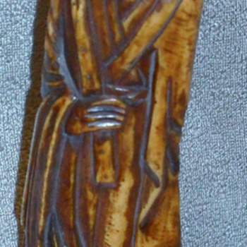 Unusual Japanese Carved Ivory Statue - Asian