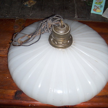  waterbury milk glass shade - Lamps