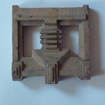 Textile block from the Imperial Hotel, Tokyo - Arts and Crafts