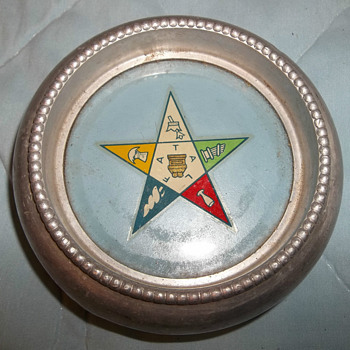 Vintage Silver Crest Silver Mfg Co. coaster / IS THIS SILVER ?
