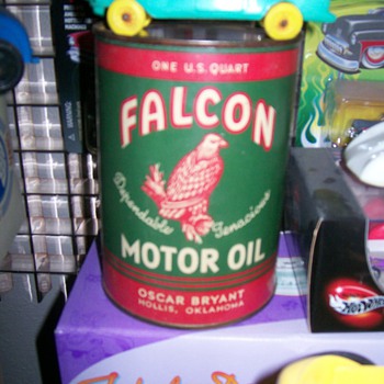 Falcon Motor Oil, Dealer Display Can