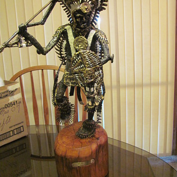 Kiawa Brave part 2  bronze sculpture from James H. Scorse - Native American