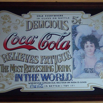 Coca Cola mirror vintage 5cent - Coca-Cola
