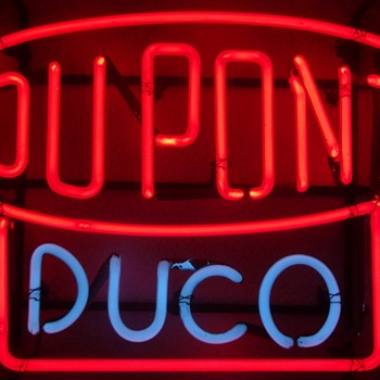 DUPONT DUCO VINTAGE NEON SIGN - Signs