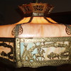 Slag glass lamp
