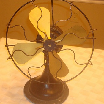1920s Arctic Brass Blade Fan