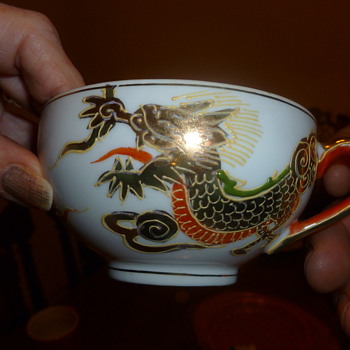 Dragonware geisha lithopane - China and Dinnerware