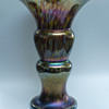 A beautiful HUGE iridized Czech KRALIK Vase 16 1/4" tall