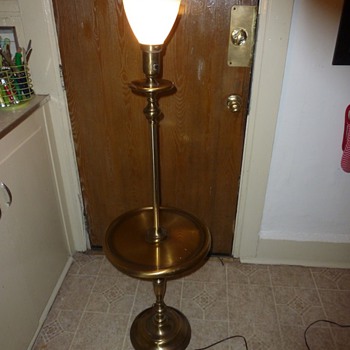 Antique National brass floor lamp 