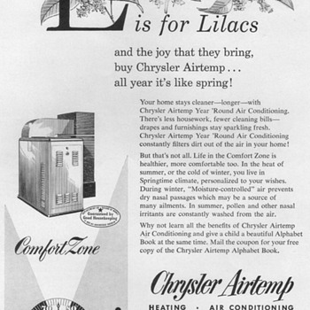 1953 - Chrysler Airtemp Air Conditioner Advertisements