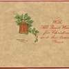 1920's Christmas card