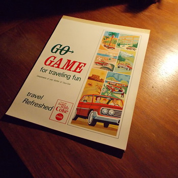 1960s Coca-Cola Go Game For Traveling Fun Notebook