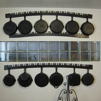 My Antique Pot Rack Using Two-man Saw Blades