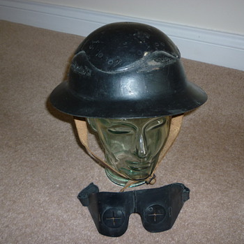 Helmet and Eye Protector - Military and Wartime