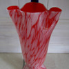 KRALIK TRI-MOUTHED SPATTER VASE