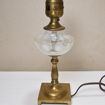 Small Brass Lamp with Coin Spot - Lamps