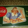 1940's coke cardboard sign