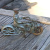 1930's cast iron toy motorcycle