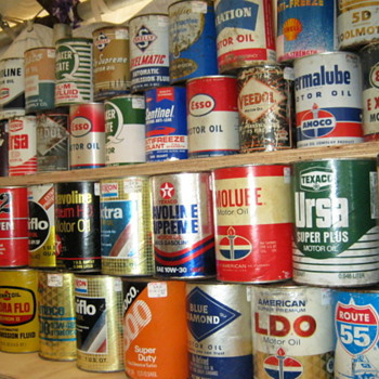 Oil cans at Brimfield