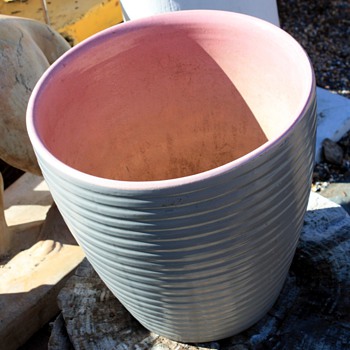 Pink and Gray Roseville Jardinere - Art Pottery