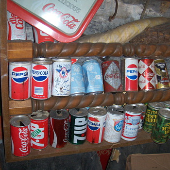 old soda can collection - Advertising