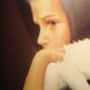 LITTLE GIRL HOLDING WHITE CAT 5X7 PRINT ?
