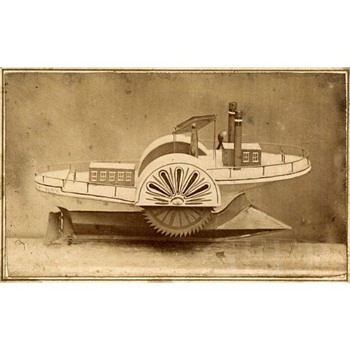 1867 CDV of an Ice Boat Model for Patent - Photographs
