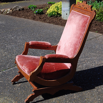 In the Works -- Antique Rocker His & Her Rockers