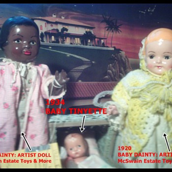 Rare Artist Dolls- Beulah & Daphne Baby Dainty