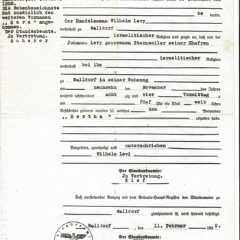 World War II Era travel documents request for travel from Germany to Cuba 1941 - Paper