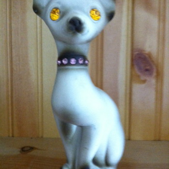Mystery glass Chihuahua figure made in Calif