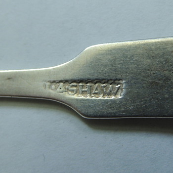 Coin Silver Spoon - GEORGE SHAW Newport, RI  1802-1814  