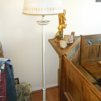 Mid Century Tole Floor Lamp - Lamps