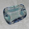 Blue Glass Ashtray