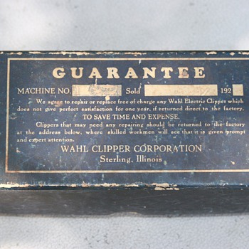 Wahl Electric Clipper 1920's - Tools and Hardware
