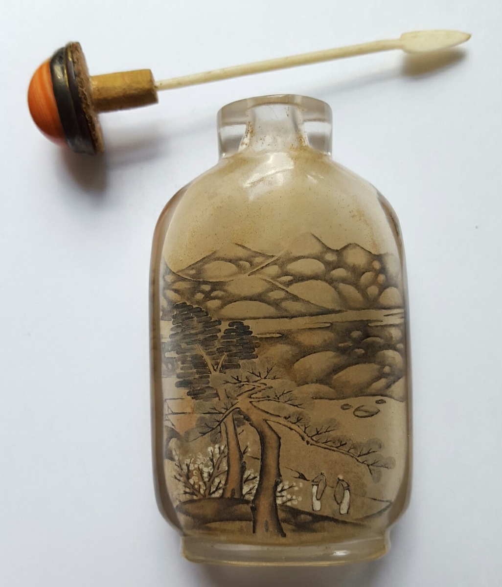 Antique inside painted Chinese snuff bottle. Collectors Weekly
