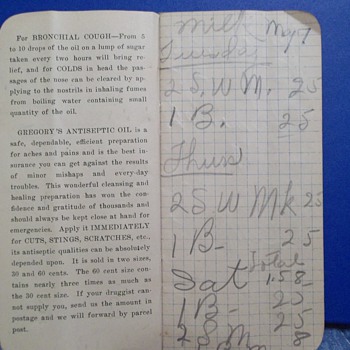 Old Gregory Anticeptic Oil Booklet