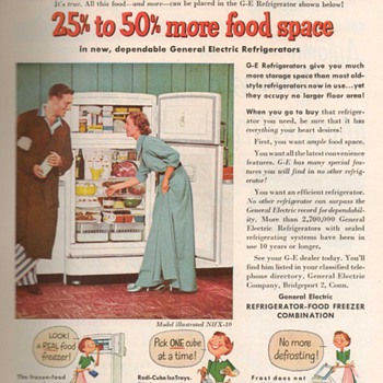 1951 - General Electric Refrigerator Advertisement