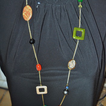 60's - 70's Abstract Groovy necklace! - Costume Jewelry