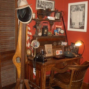 My Craftsman Desk with some of my toys.