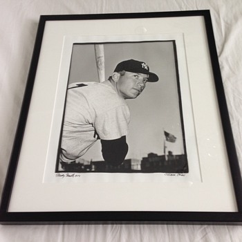 1954 Original Osvaldo Salas Mickey Mantle Photograph - Baseball
