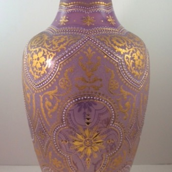 Early Loetz Orientalisierende gilt/enameled vase, ca. 1892, Prod. Nr. unknown - Art Glass