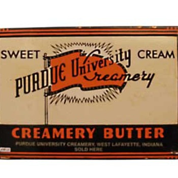 Purdue University Creamery advertising shield
